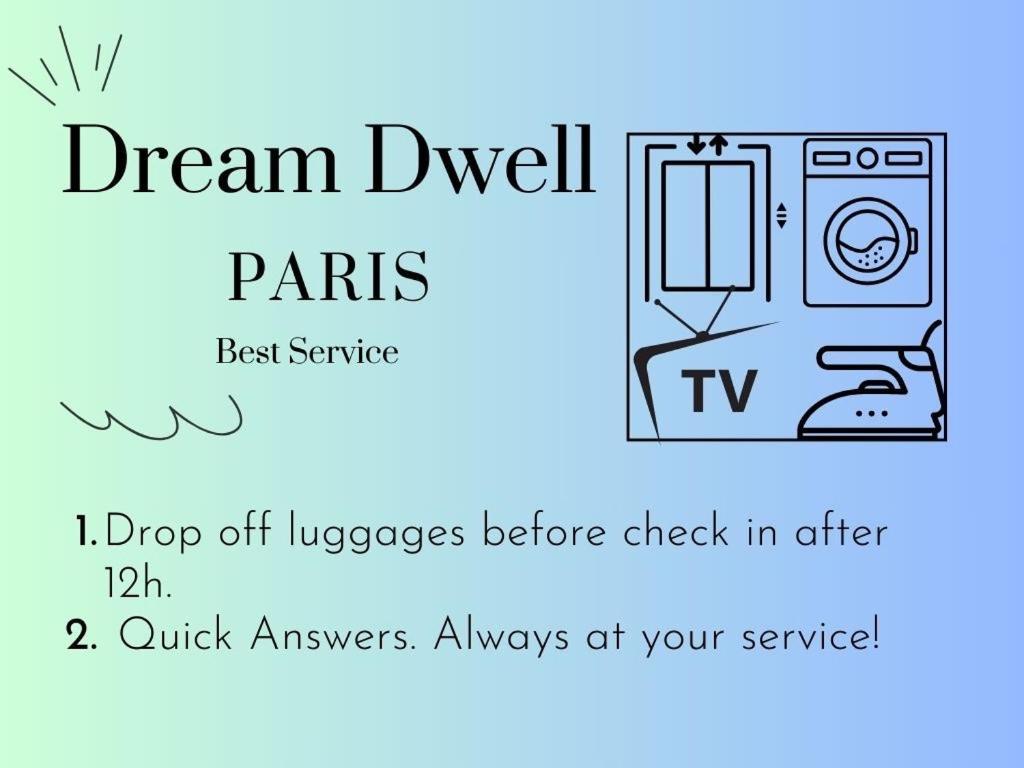 Dream Dwell Paris -Studio With Balcony 800M To Trocadero And Tour Eiffel Buitenkant foto